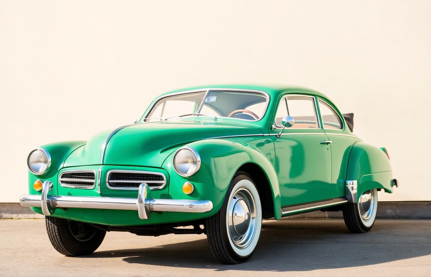 Green preowned coupe